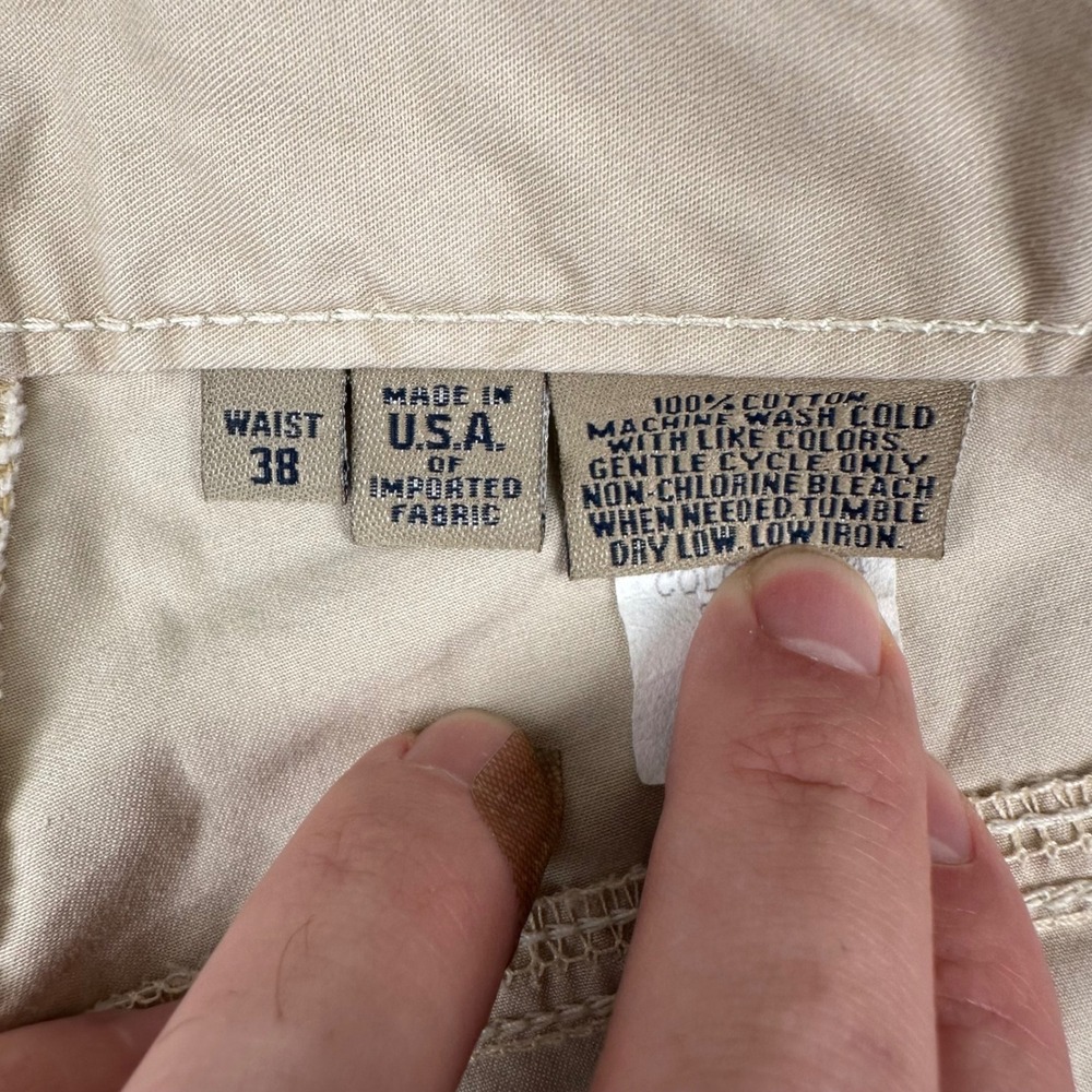 Bill's Khakis Pants Mens 38x30 M2 Standard Fit Chinos Tan Beige Cotton USA Made - Picture 4 of 9